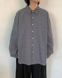 [Unisex] Hyusi Check Over Long Sleeve Shirt