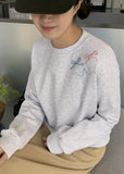 Bander ribbon embroidery sweatshirt