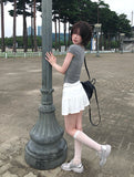 Nose Pocket Training Flare Mini Skirt