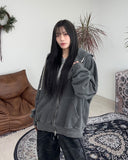 Hamel Pigment Embroidery Hooded Zip-up