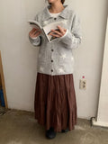 Bodel Frill Lace Banding Long Skirt