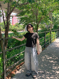Nare Basic Span Round Short Sleeve Tee