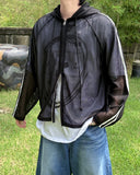 Line hood zip up