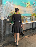 Beike Square Neck Belt One Piece