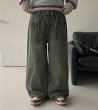 Dottio String Washing Wide Pants
