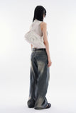 Bambi high-neck sleeveless top
