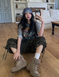 Military Layered Strap Bermuda Pants