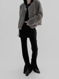 Riche Boucle Fur Cardigan