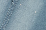 WASHED DENIM HALF SHIRT