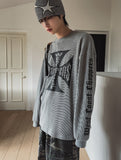 Coast Waffle Cross Lettering Long Sleeve