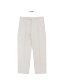 Runes half-banding chino pants