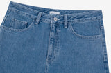 Lantic Semi-Wide Denim Pants