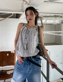 Portina Damage Wide Denim Pants