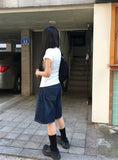 [Plan] Delle Short Bermuda Washing Denim Pants