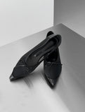 1209 Mesh Stiletto Flat Shoes (3 cm)