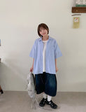 Inferred Summer Printing Denim Bermuda Pants