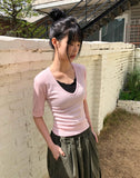 Beniel Roll-up Three Quarter T-shirt