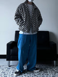 Checker Fleece Quilted Jumper