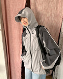 Makone string color matching wind jumper