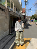 Zevner Banding Nylon Wide Pants