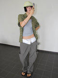 CHECK ROLL-UP SHIRT