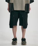 Double Knee Paneled Shorts