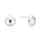 H-edition Silver Water Drop Earrings