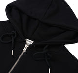 Bear Heart Embroidery Hood Zip-Up