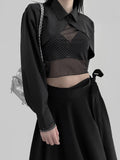 Poe wrap unbalanced long skirt