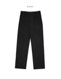 Windy side banding wool slacks