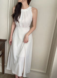 Cosette Halter Flare Long One Piece