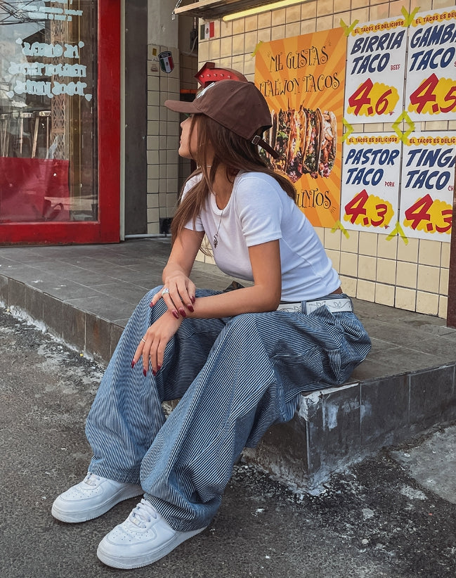 【U LAN】Builder Stripe Carpenter Denim Pants U LAN (ユーラン) - ビルダーストライプカーペンターデニム