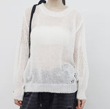 Tien see-through mesh knitwear