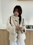 Gaed Wool Duffle Hood Fur Jacket