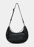 EYELET LEATHER SADDLEBAG