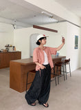 Kyukaton Summer Raw Denim Wide Pants