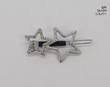 Kili cubic silver star hair pin