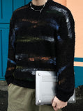 S/S crayon bookle knit