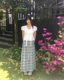 Yudo tie string puff short sleeve blouse