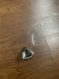 Fairy rose heart necklace