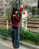 Keddy Wash Denim Wide Brushed Pants
