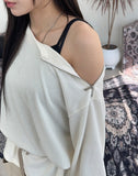 Kend Zipper Ribbed T-shirt