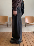 [unisex] Linon Washing Wide Denim Pants