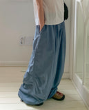 [unisex] Gyuden Nylon Banding Wide Pants