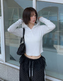 Poppy Button Slim Hood T-Shirt