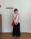Visitk Summer Cut Cotton Wide Pants