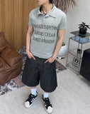 Tide Slim Lettering Collar Tee