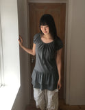 [Layered Look] Yuu Tiered Ribbon Puff One Piece