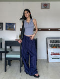 Ethnic Line Two Pintuck Nylon Pants