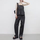 Breo denim sleeveless + denim pants set